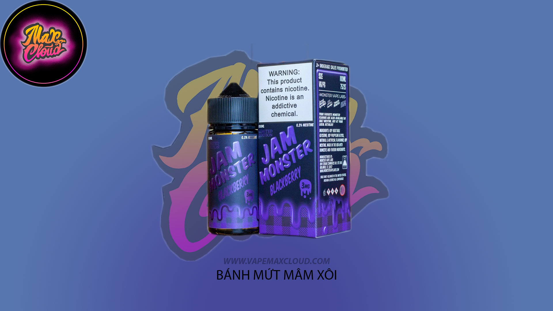  Jam Monster Freebase Blackberry 100ml - Tinh Dầu Pod Vape Chính Hãng 