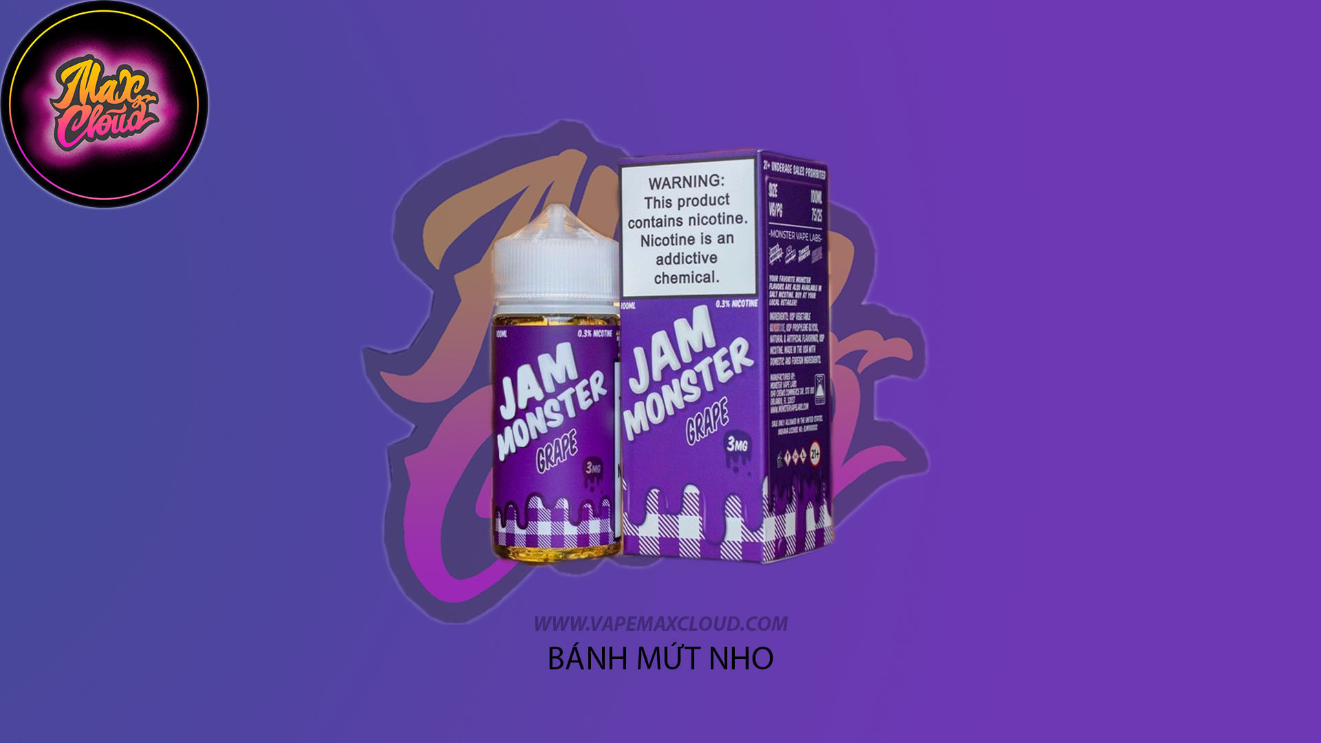  Jam Monster Freebase Blueberry 100ml - Tinh Dầu Pod Vape Chính Hãng 