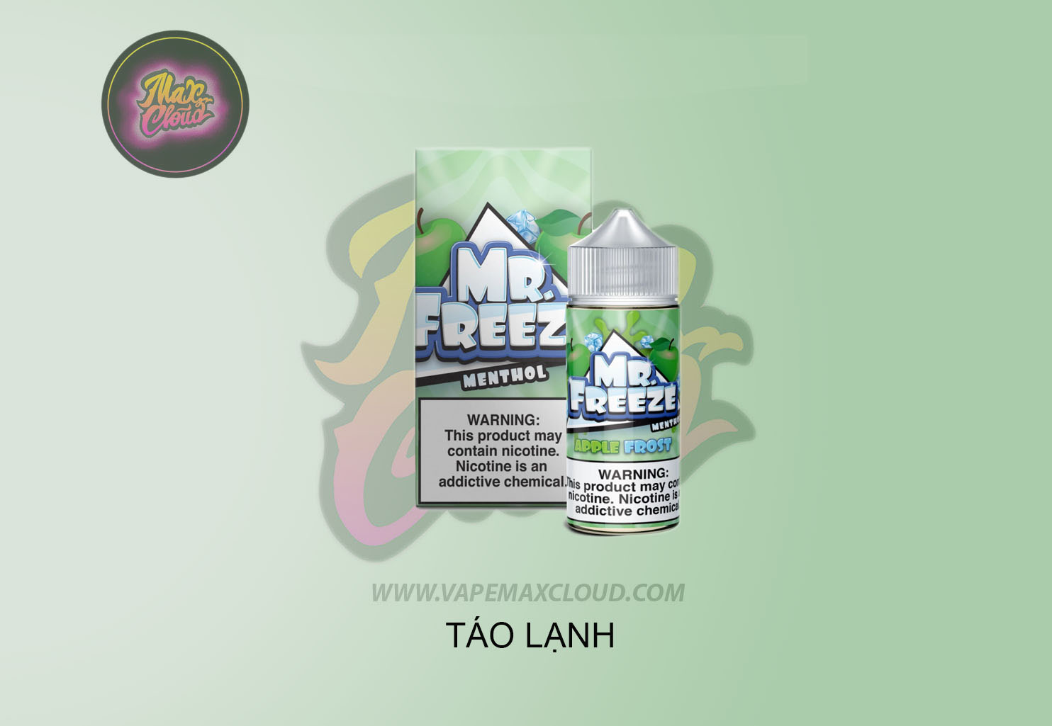  Mr.Freeze Freebase Đào 100ml - Tinh Dầu Pod Vape Chính Hãng 