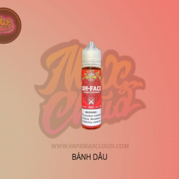  Oh Face Freebase Bánh Dâu 60ml - Tinh Dầu Pod Vape Chính Hãng 