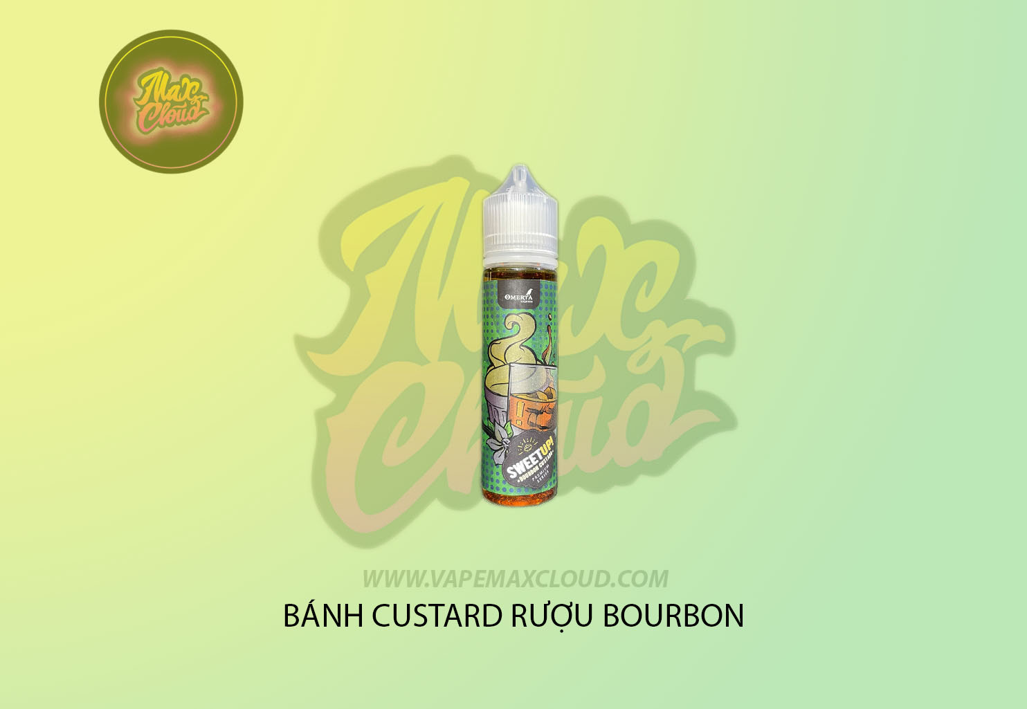  Ometa Freebase Bánh Custard Rượu Bourbon 60ml - Tinh Dầu Pod Vape Chính Hãng 