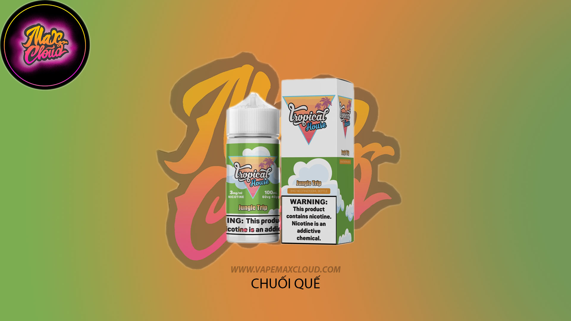  Tropical House Jungle Trip 100ml - Tinh Dầu Pod Vape Chính Hãng 