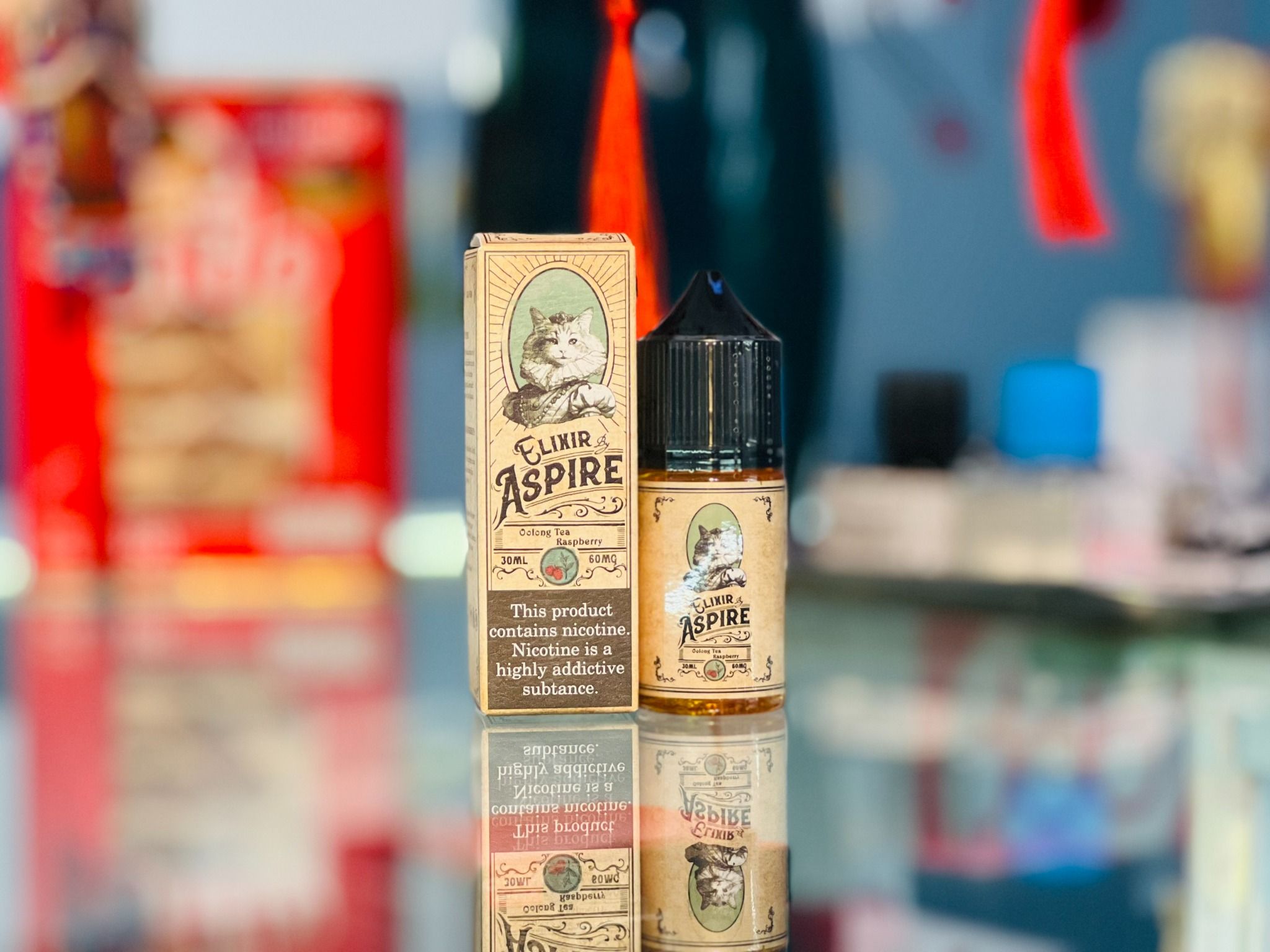  Aspire Elixir Saltnic OLong Tea Raspberry 30ml - Tinh Dầu Pod Vape Chính Hãng 