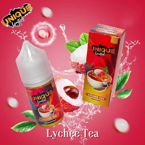  Unique Limited Saltnic Lychee Tea 30ml - Tinh Dầu Pod Vape Chính Hãng 