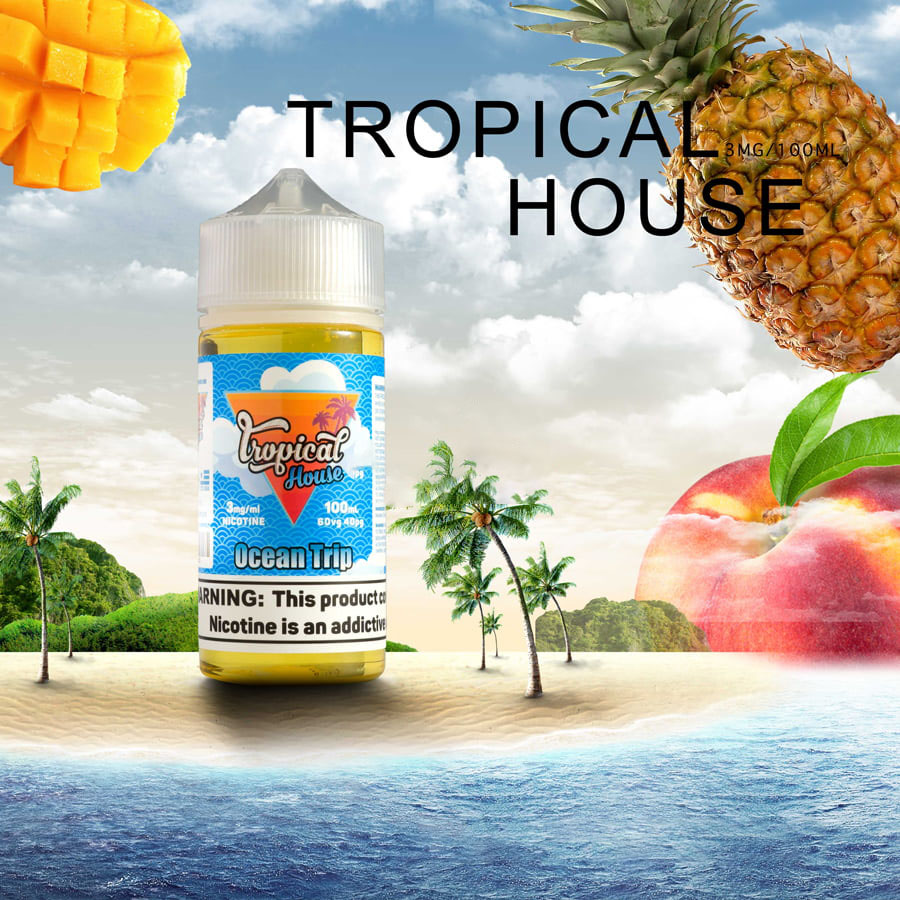  Tropical Freebase Ocean Trip 100ml - Tinh Dầu Pod Vape Chính Hãng 