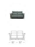  SOFA | Bộ Ghế Sofa bọc da Bò hiệu Kuka Home KG.100 