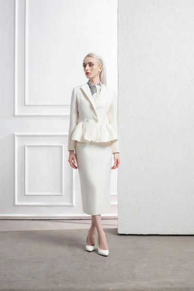  Áo Khoác Peplum Coat 