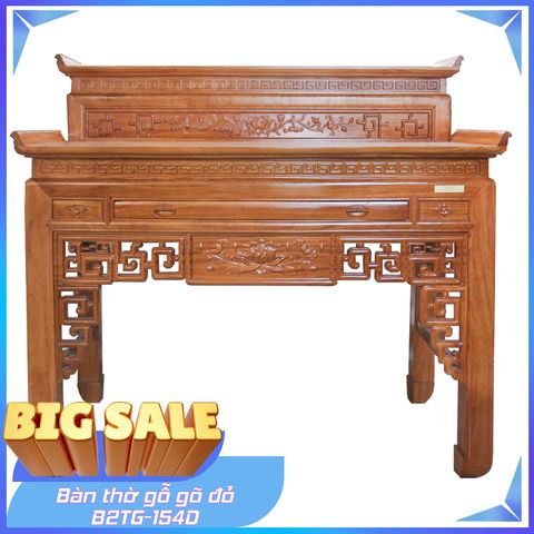 Bàn Thờ Gỗ Gõ Đỏ B2TG-154D