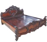 Giường Gỗ Gõ Đỏ GGDL-1820NH
