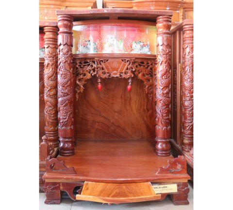 Bàn Thờ Ông Địa Gõ Đỏ ODGD-60DC-2