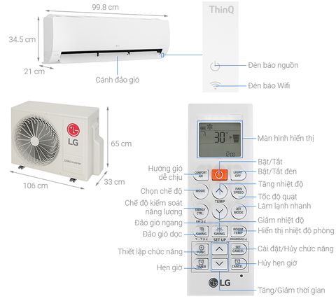 Máy lạnh LG Inverter 2.5 HP V24WIN1