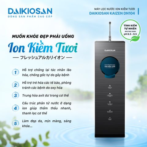 Máy lọc nước Daikiosan ion kiềm DN104