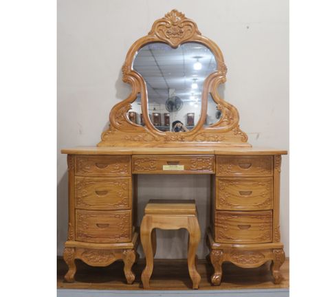 Bàn Phấn Gỗ Gõ Đỏ BPGD-128D