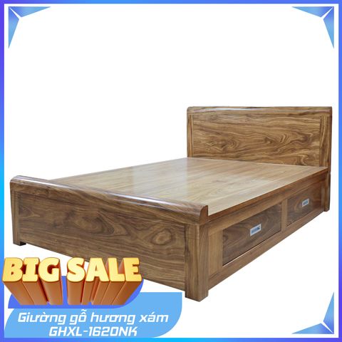 Giường Gỗ Hương Xám GHXL-1620NK-2