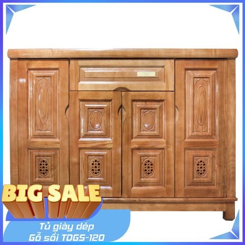 Tủ Giày Dép Gỗ Sồi TDGS-120
