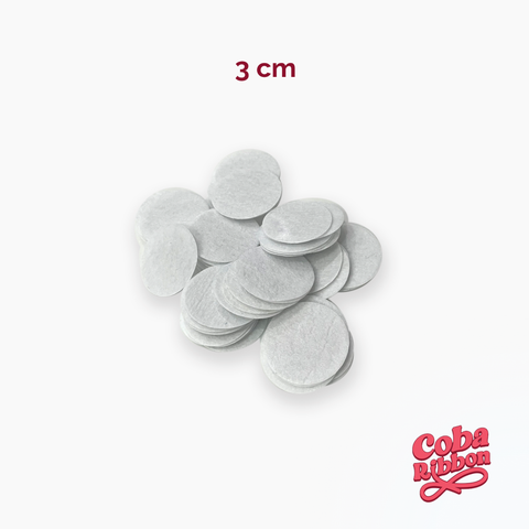  Đế vải dạ hình tròn màu đen/trắng, nhiều kích cỡ - 50 cái 