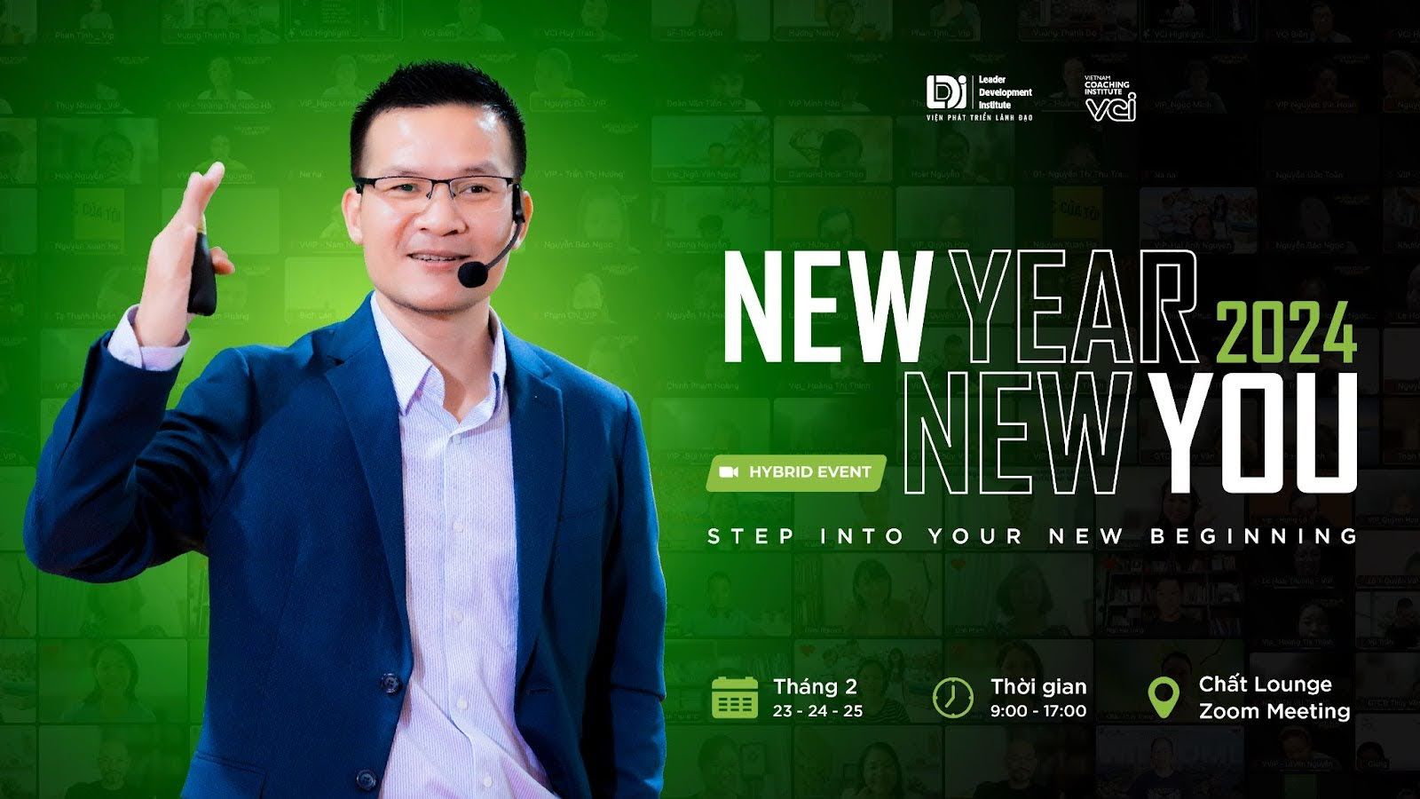  New Year New You 2024 - Vé VIP (Online Zoom) 