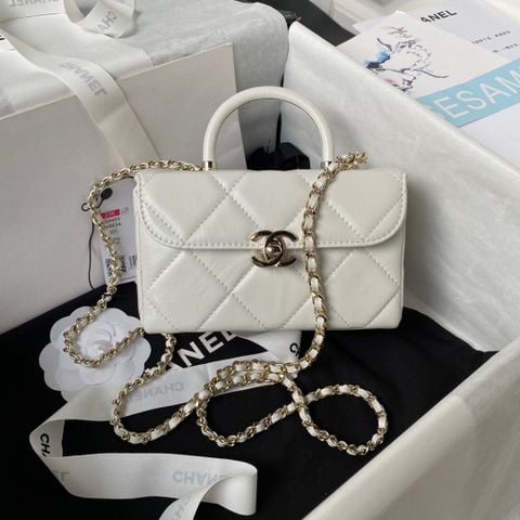  Túi Chanel 23K Flap Bag White Version 17CM L:uxury 