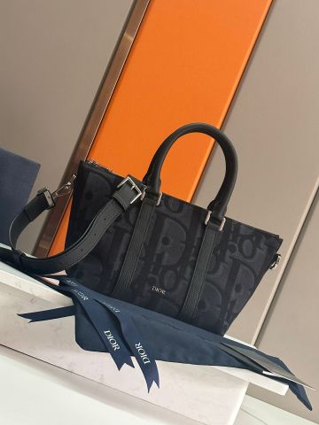  Túi Dior 2024SS Weekender 25 Bag Black Version 23CM Luxury 