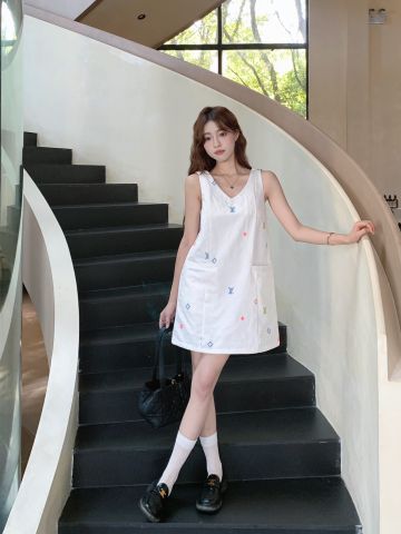  Váy LV Long Sundress With Babydoll Style Patterns 