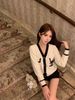 Áo Chanel 24ss Autumn New Simple 3D Knitted Cardigan