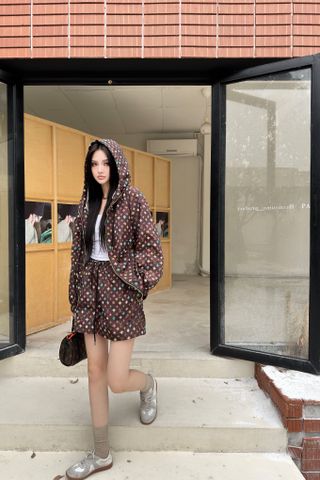  Set LV 24SS Sun Protection Suit Jacket And Shorts 