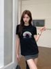 Áo Chanel 24ss Knitted Short Sleeve Special Embroidery Craft Rainbow Bead Black Version