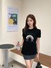 Áo Chanel 24ss Knitted Short Sleeve Special Embroidery Craft Rainbow Bead Black Version