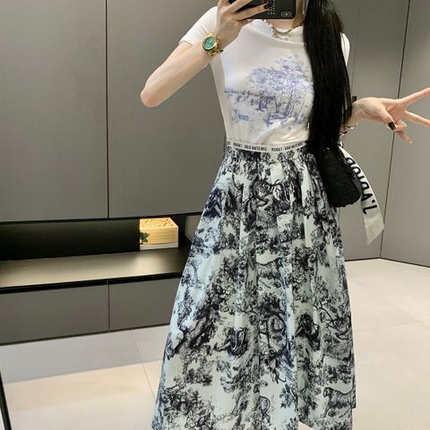  Set Dior Elegant And Retro Jungle Suit Vitality Printed Fabric 