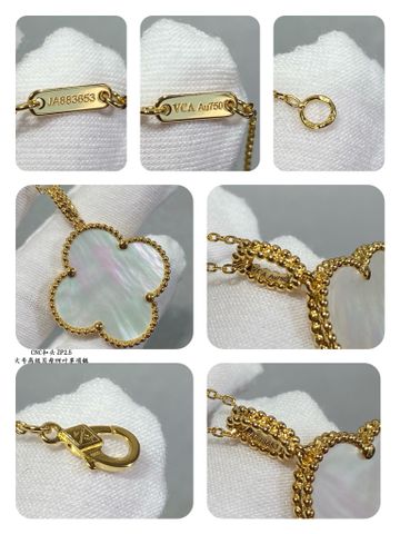  VCA High-grade Mother-of-pearl Large Four-leaf Clover Necklace 