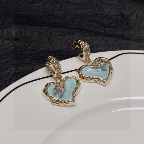  Chanel Crystal Micro-diamond Earrings New Double C 