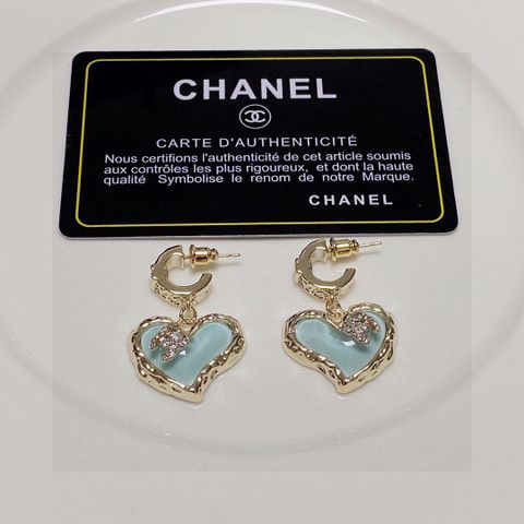  Chanel Crystal Micro-diamond Earrings New Double C 
