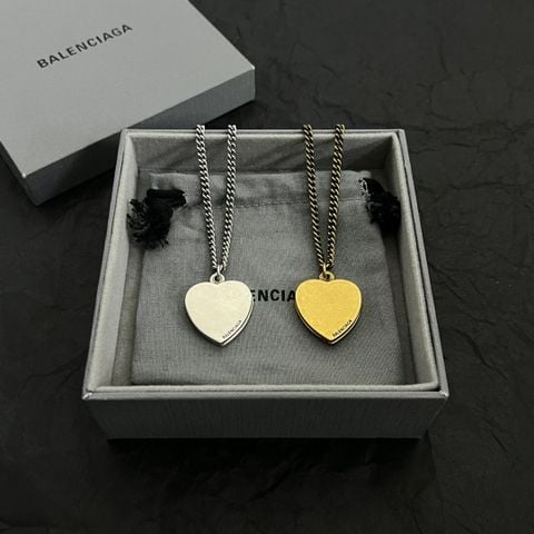  Balenciaga Mini Heart Pendant Necklaces 