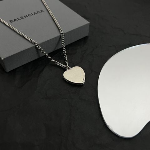  Balenciaga Mini Heart Pendant Necklaces 