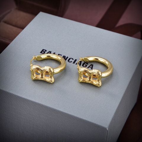 Balenciaga New Gold Earrings 