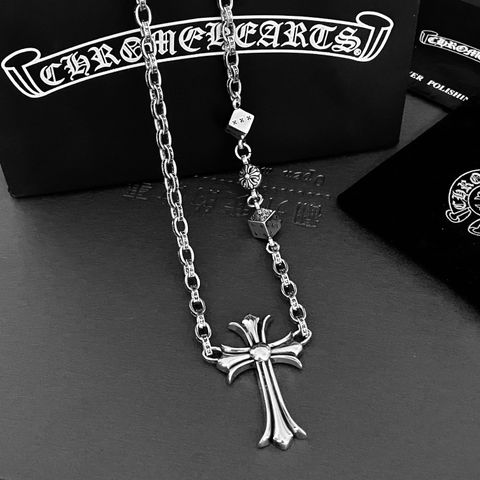  Chrome Hearts Cross Pendant One-piece Letter Dice Necklace 