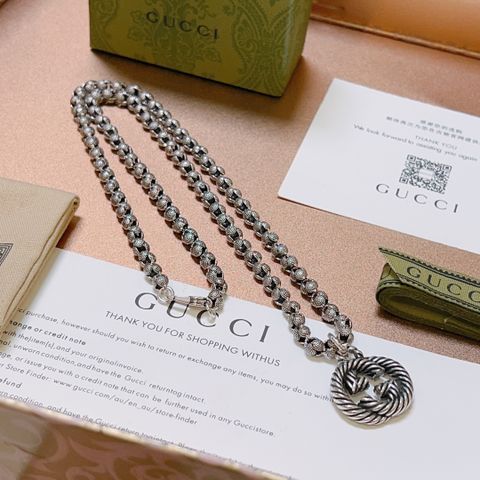  Gucci Anger Forest Series Double G Gucci Necklace 