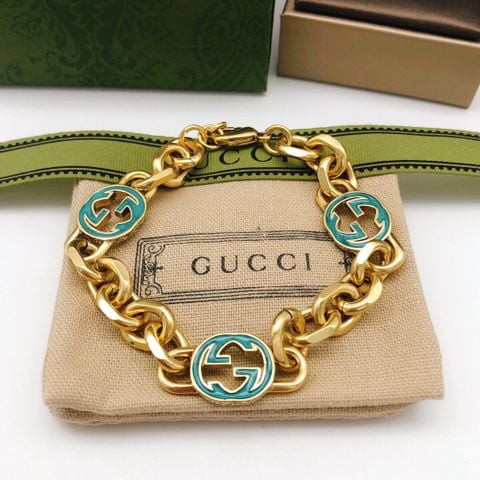  Gucci Double G Epoxy Fashionable Temperament Bracelet 