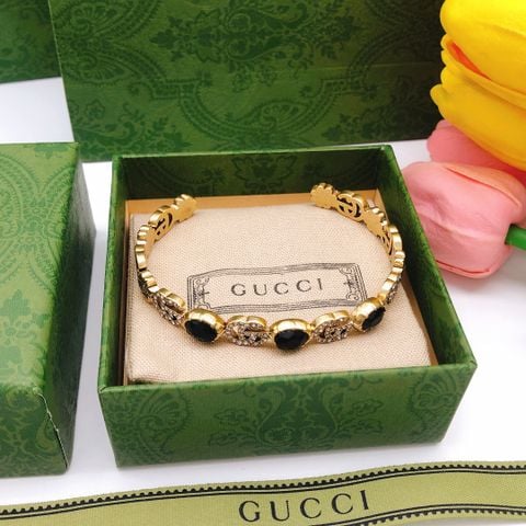  Gucci GG Fashion Stone Bracelet 