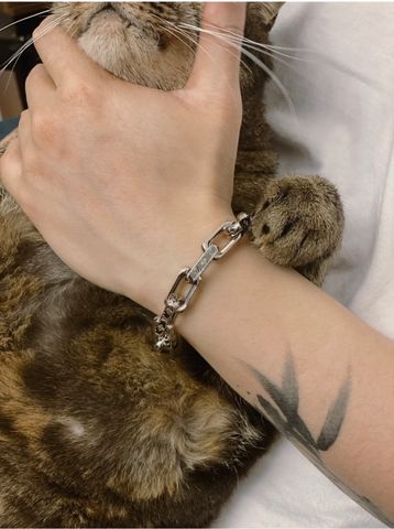  LV Monogram Chain Bracelet 