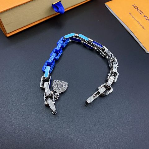  LV Cuban Necklace Bracelet 
