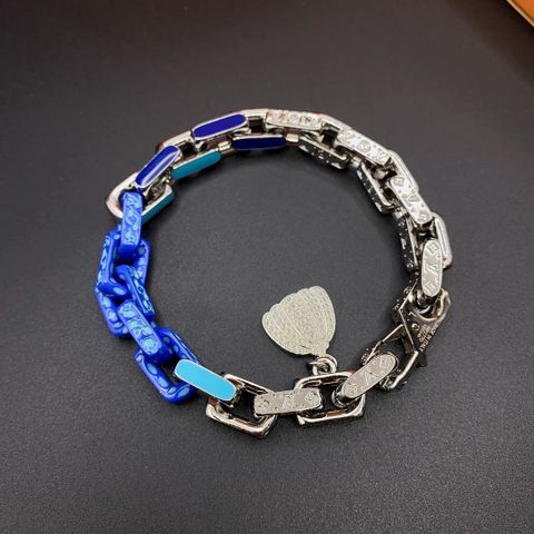  LV Cuban Necklace Bracelet 