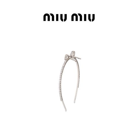 Miumiu Bow Diamond Headband 