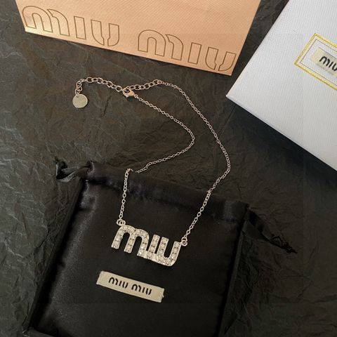  MiuMiu Letter Necklace 