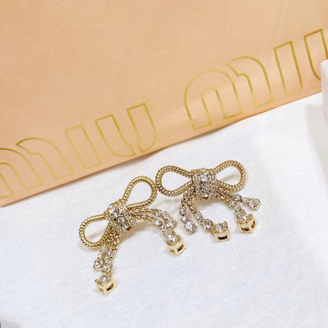  Miumiu Bow Earrings 