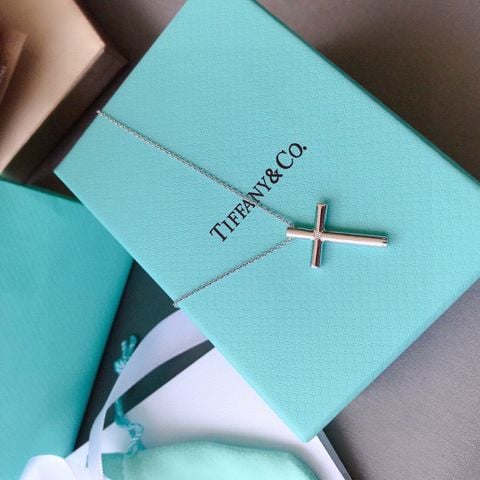  Tiffany&Co Counter 1:1 Replica 1 Sterling Silver Cross Necklace 