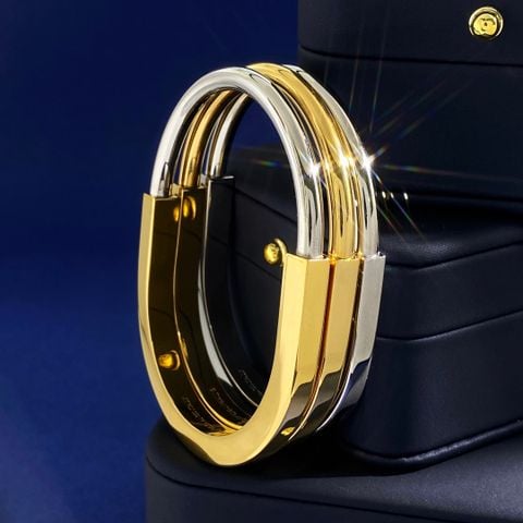  Tiffany&Co Lock Bracelet With Diamonds 