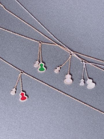  Qeelin Mini Double Gourd Necklace 