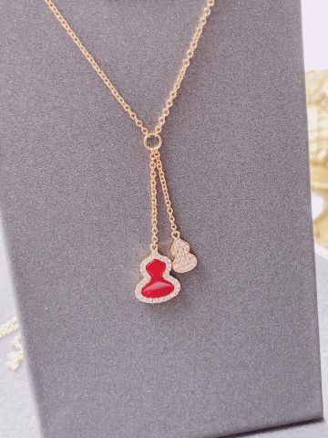  Qeelin Mini Double Gourd Necklace 