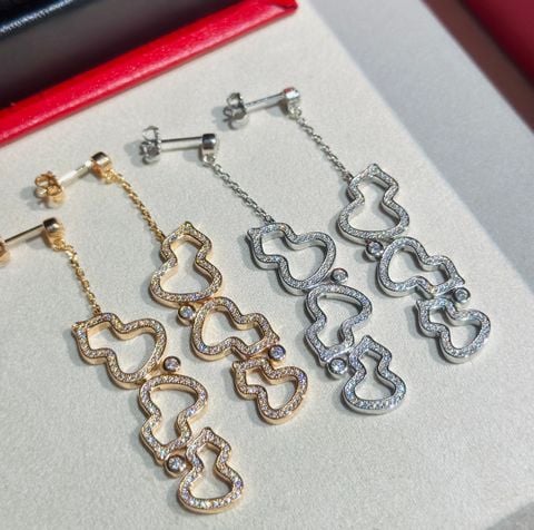  Qeeli WULU Series Three-gourd Hollow Earrings 